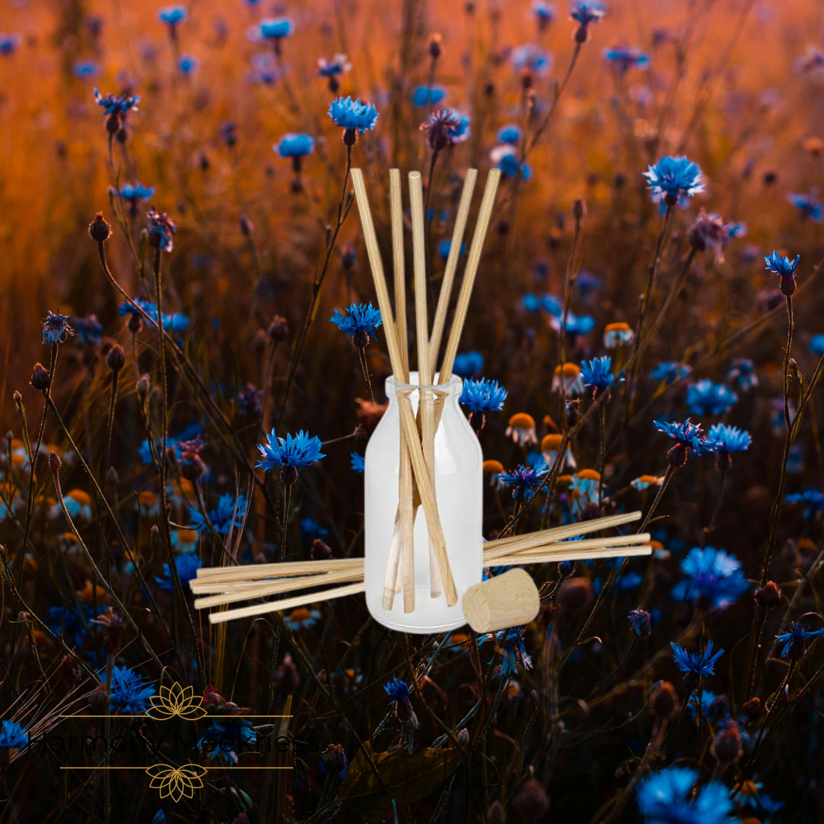 Accessoires | Flesje met geurstokjes | 100 ml.