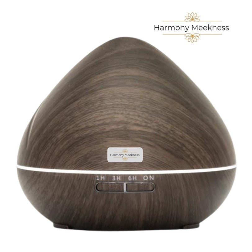 Etherische olie Diffuser | Serene scent | 550ml | Donker bruin