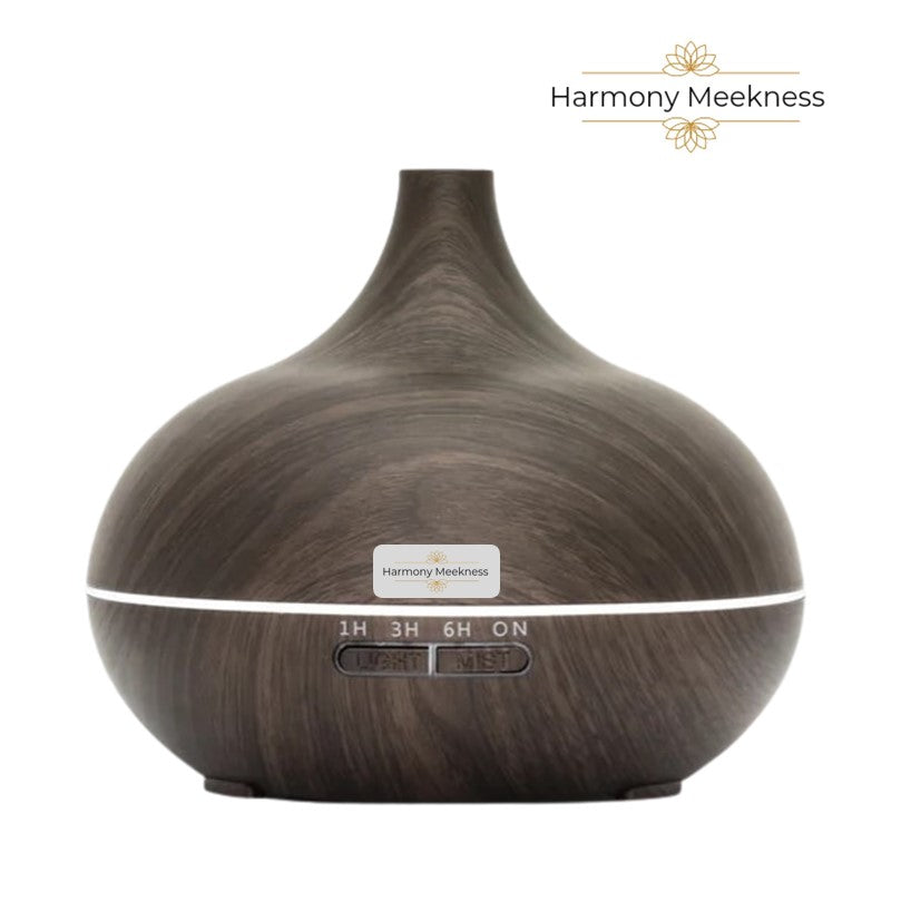 Etherische olie Diffuser | Natural mist | 550ml | Donker bruin