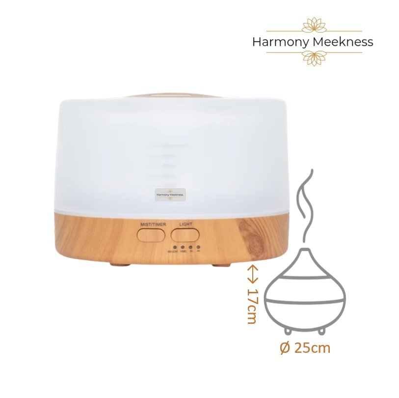 Etherische olie Diffuser | Pure essence | 500ml | Licht bruin