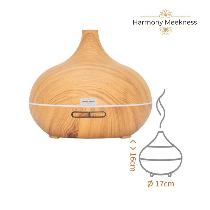 Etherische olie Diffuser | Natural mist | 550ml | Licht bruin
