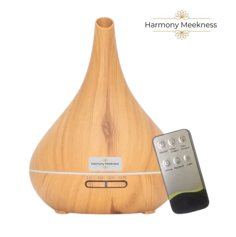 Etherische olie Diffuser | Zen mist | 350ml | Licht bruin