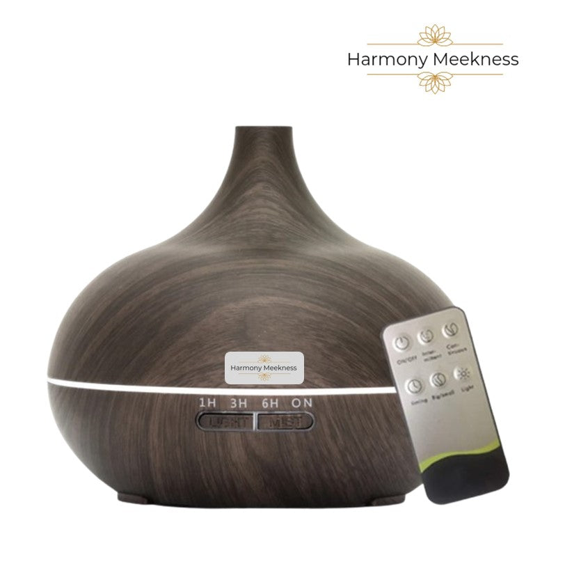 Etherische olie Diffuser | Natural mist | 550ml | Donker bruin