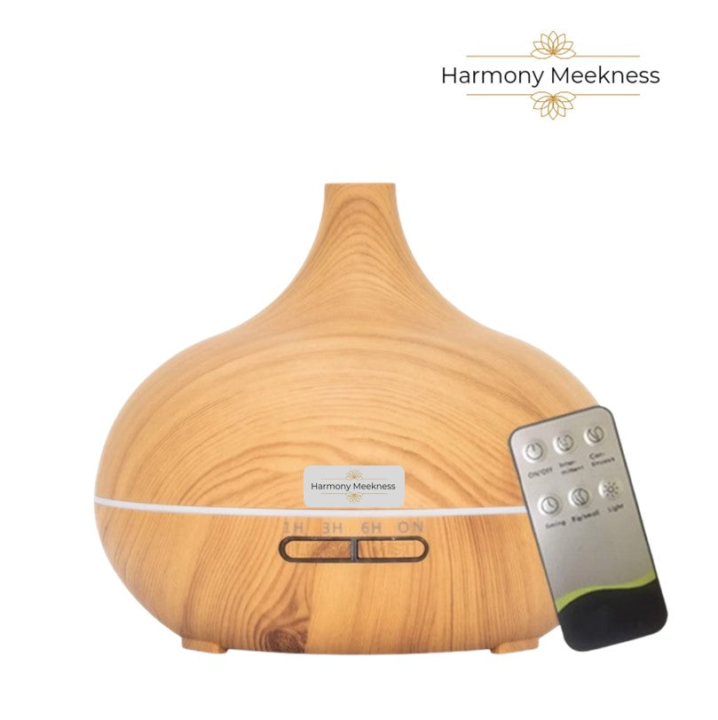 Etherische olie Diffuser | Natural mist | 550ml | Licht bruin