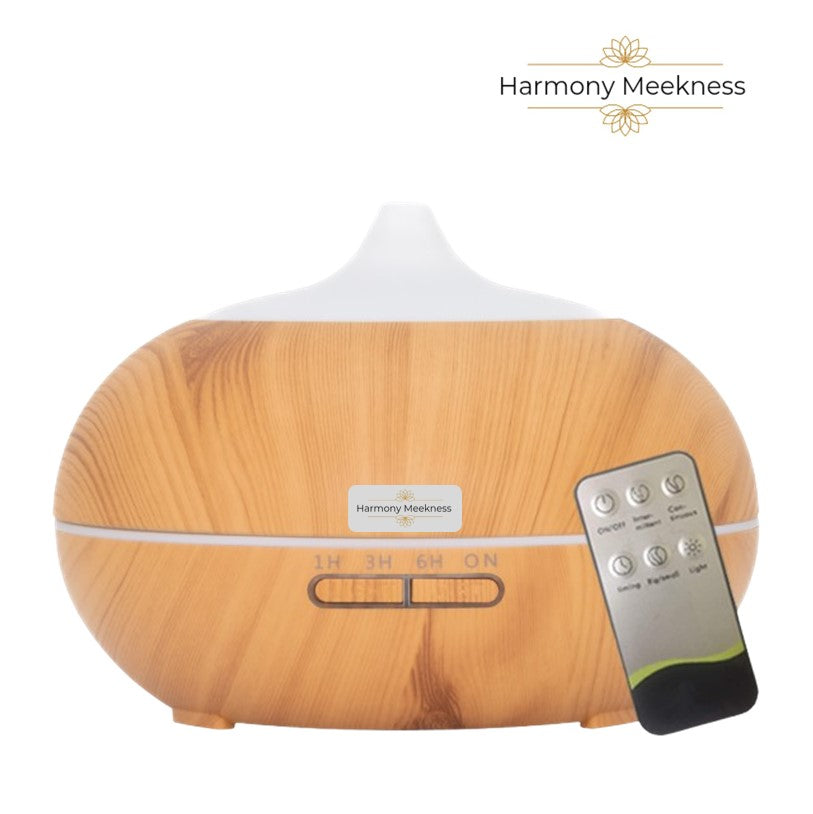 Etherische olie Diffuser | Harmony mist | 550 ml Licht bruin