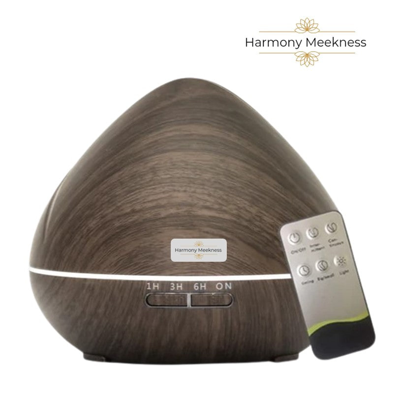 Etherische olie Diffuser | Serene scent | 550ml | Donker bruin