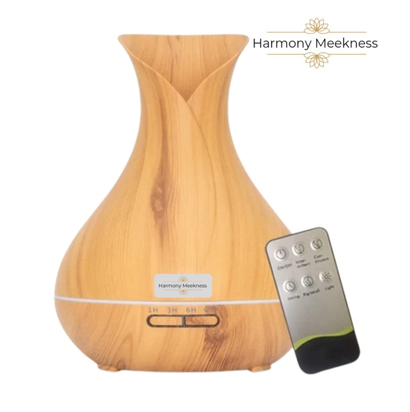 Etherische olie Diffuser | Blissfull breeze | 550ml | Licht bruin