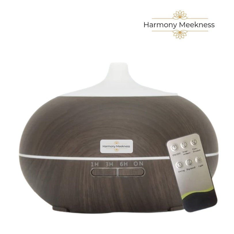 Etherische olie Diffuser | Harmony mist | 550 ml Donker bruin
