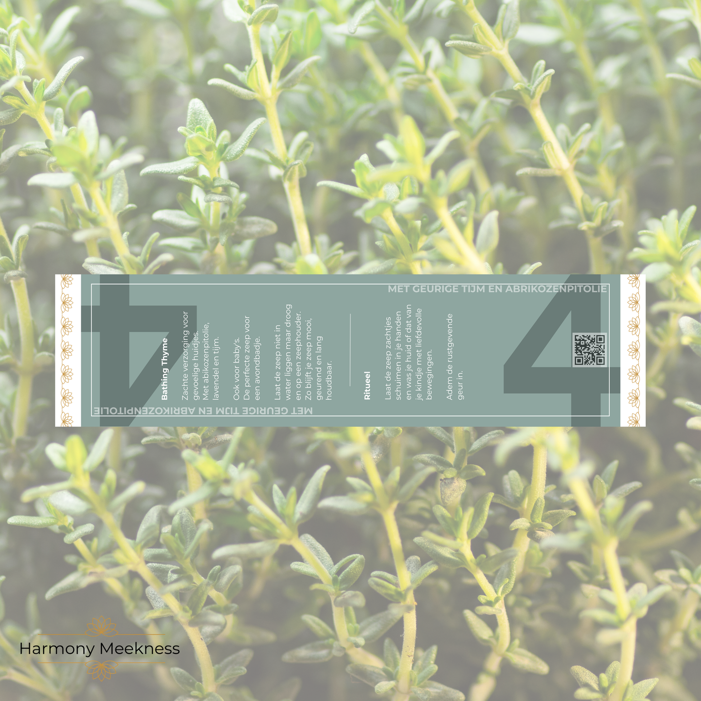 Natuurlijke verzorging | Zeep | Bathing Thyme | No. 4