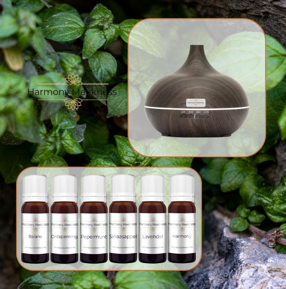 Startset Naturel mist | Donkerbruin | Inclusief 6 oliën