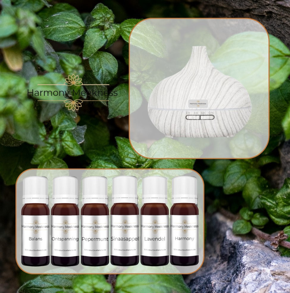 Startset Naturel mist | Wit | Inclusief 6 oliën