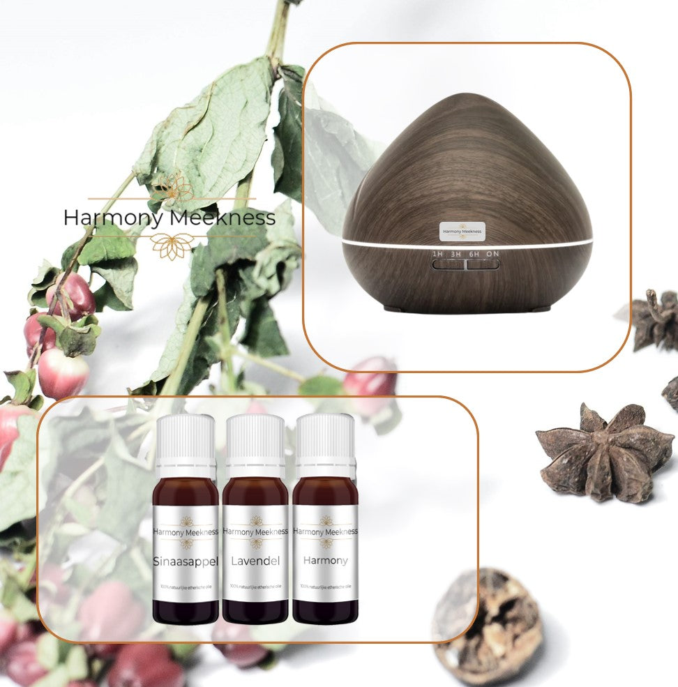 Startset Serene scent | Donker bruin | Inclusief 3 oliën