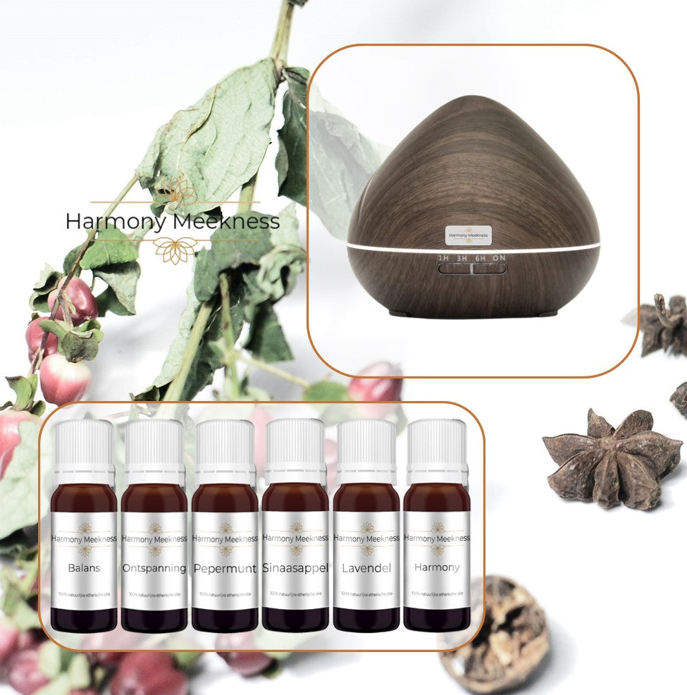 Startset Serene scent | Donker bruin | Inclusief 6 oliën