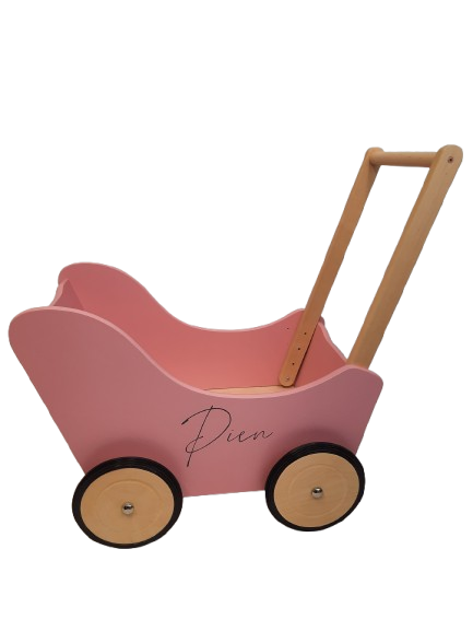 Poppenwagen met naam